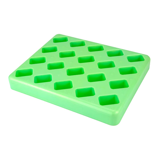 Caplugs® Evergreen 2403516G10E1 Slide-Fix™ PAP Jars & Five-Slide Mailers Racks 20 Pos Green MADE IN USA