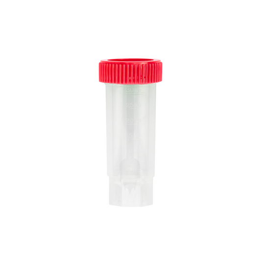 Caplugs® Evergreen 2403534R30E1 30mL Freestanding Centrifuge Tubes Red Caps PP MADE IN USA