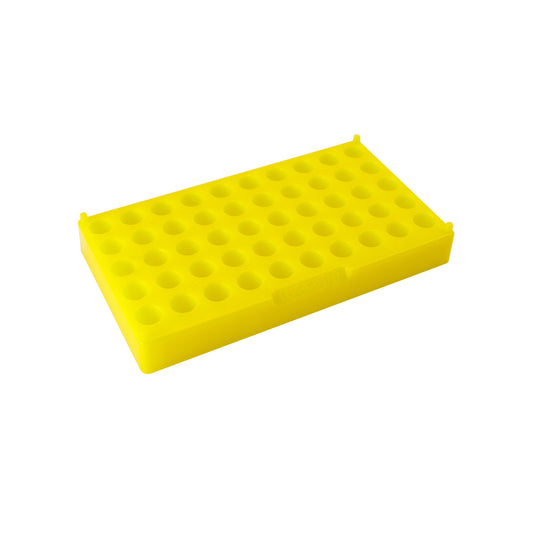 Caplugs® Evergreen 2403919Y80E1 CryoSure® Cryogenic Vial Processing Rack 50 Positions Yellow PPC MADE IN USA