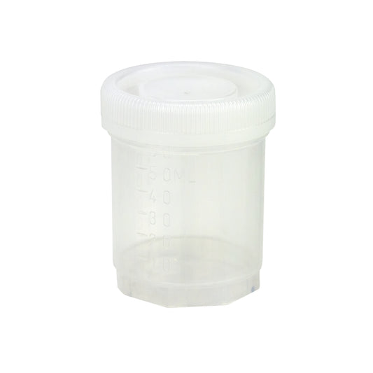 Caplugs® Evergreen 2405601080E1 Specimen Containers 60mL Natural Screw Cap PPC MADE IN USA