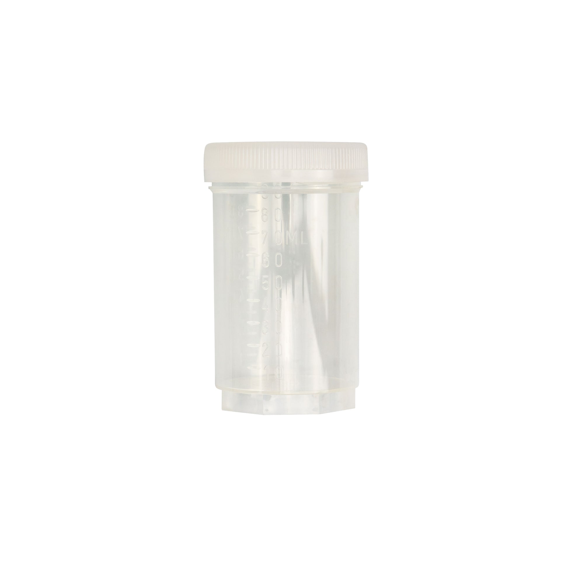 Caplugs® Evergreen 2405603080E1 Specimen Containers 90mL Natural Screw Cap PPC MADE IN USA