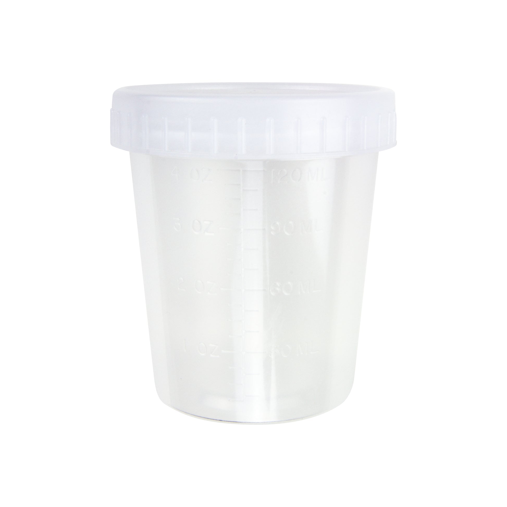 Caplugs Evergreen 222-5614-06I 120 mL Specimen Container Natural Cap Sterile PP Individually Packed MADE IN USA