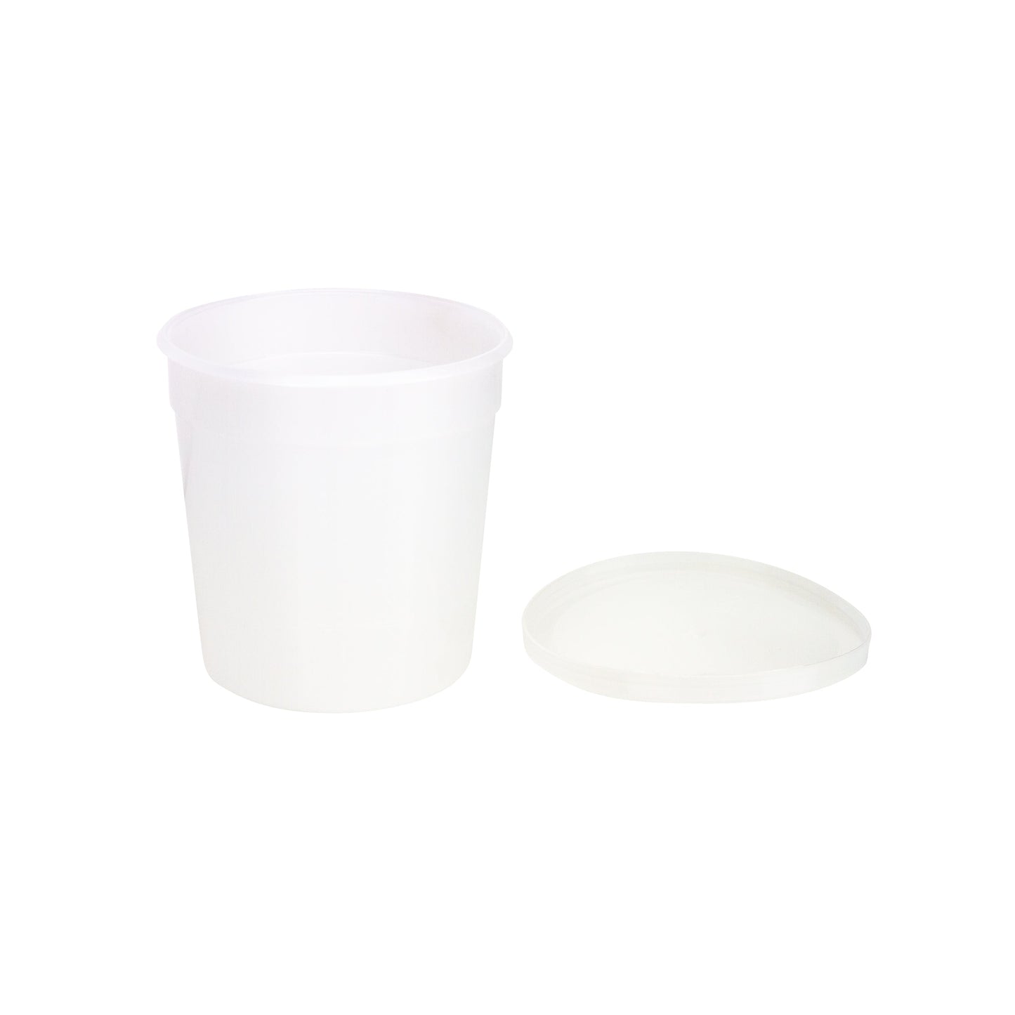 Caplugs® Evergreen 240-5702-06N — 16 oz Specimen Containers with Press-Close Lids, Non-Sterile, HDPE, Natural, 120
