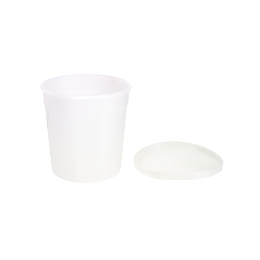 Caplugs® Evergreen 240-5702-06N — 16 oz Specimen Containers with Press-Close Lids, Non-Sterile, HDPE, Natural, 120