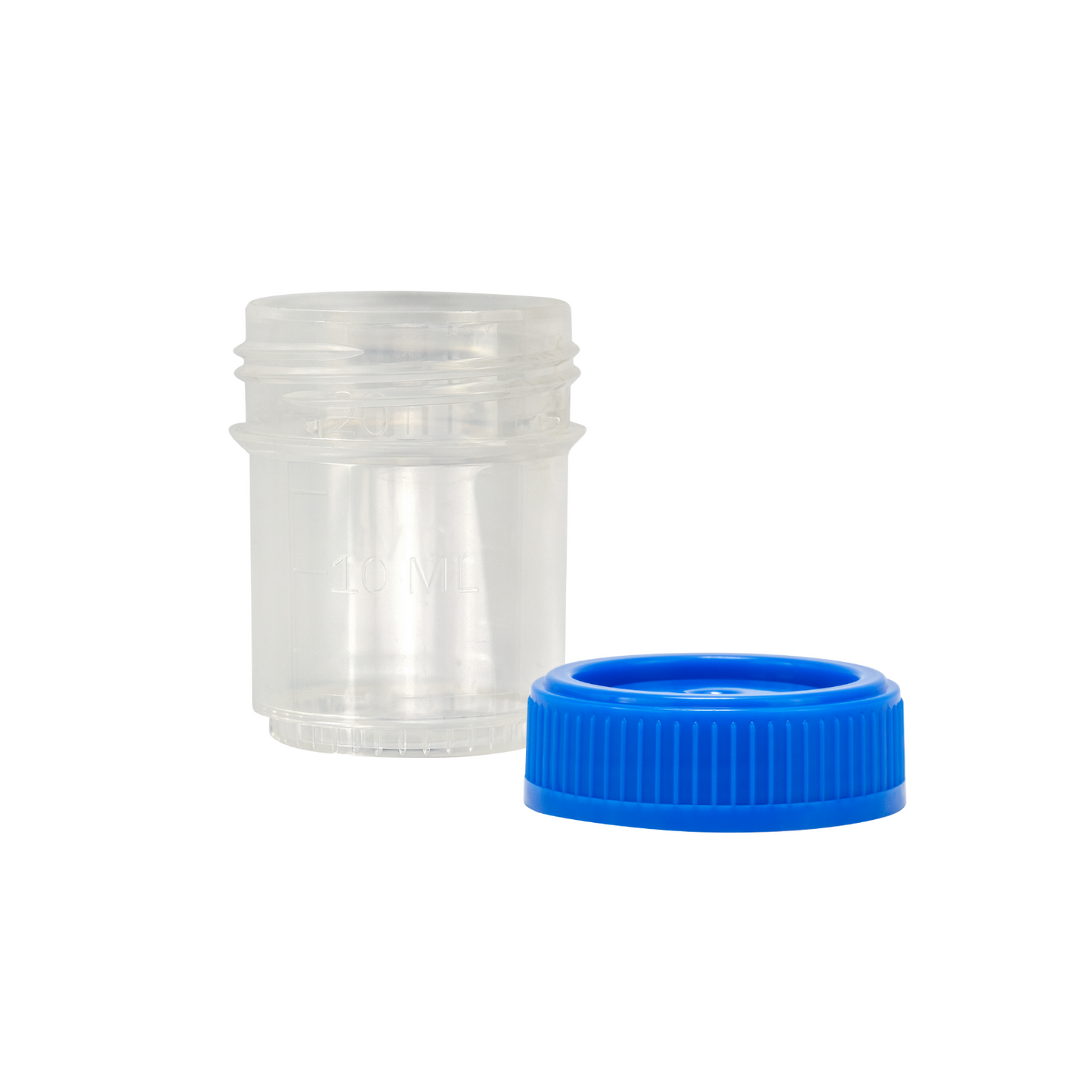 Caplugs® Evergreen 240-7020-B80 — Histo-Click™ 20 mL Click-Top Specimen Containers with Blue Caps, Non-Sterile, PP