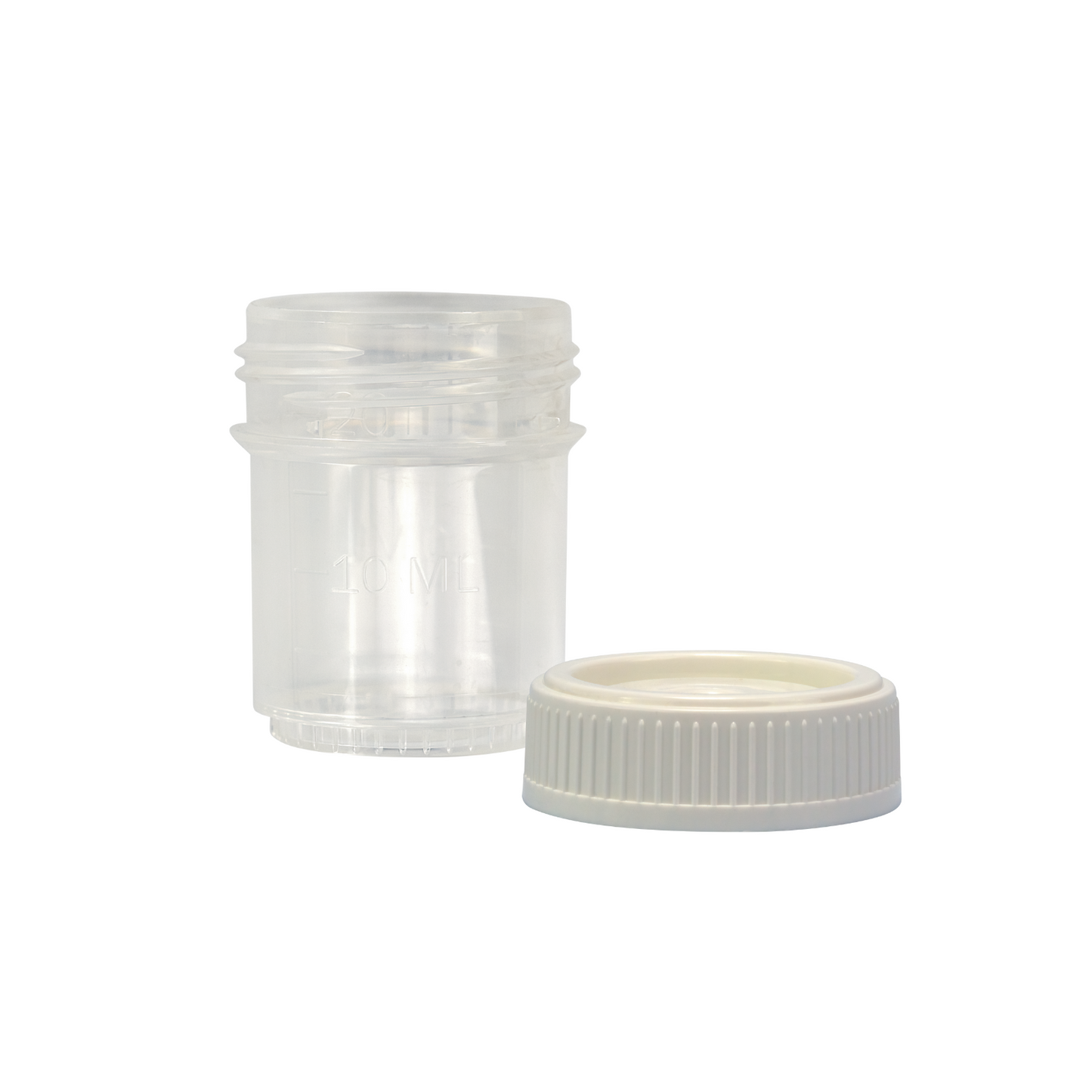 Caplugs® Evergreen 240-7020-W80 — Histo-Click™ 20 mL Click-Top Specimen Containers with White Caps, Non-Sterile, P
