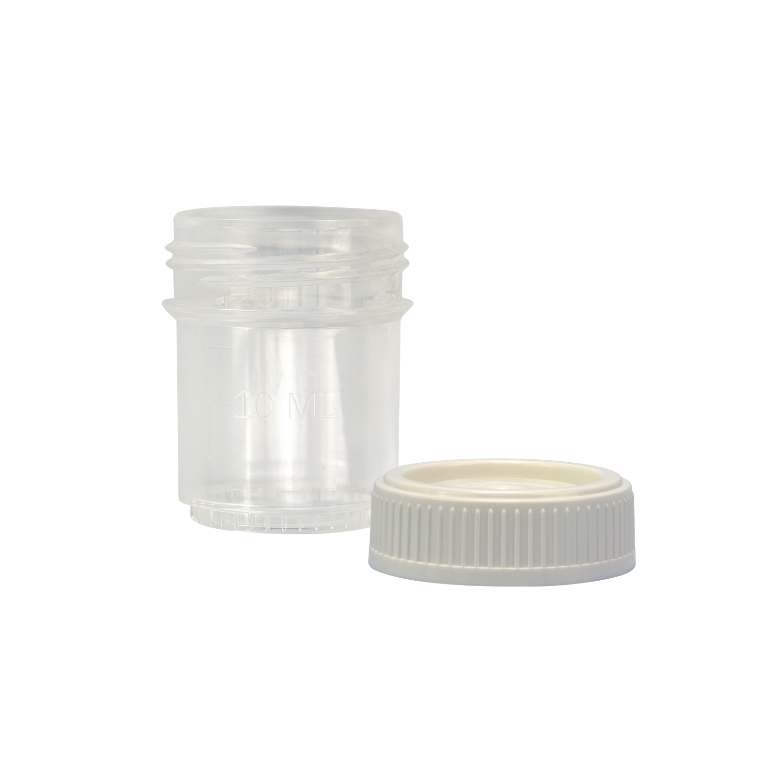 Caplugs® Evergreen 240-7020-W80 — Histo-Click™ 20 mL Click-Top Specimen Containers with White Caps, Non-Sterile, P