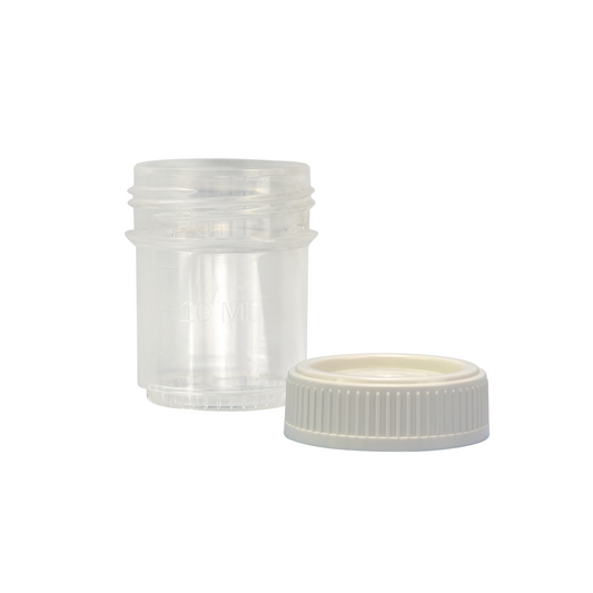 Caplugs® Evergreen 240-7020-W80 — Histo-Click™ 20 mL Click-Top Specimen Containers with White Caps, Non-Sterile, P