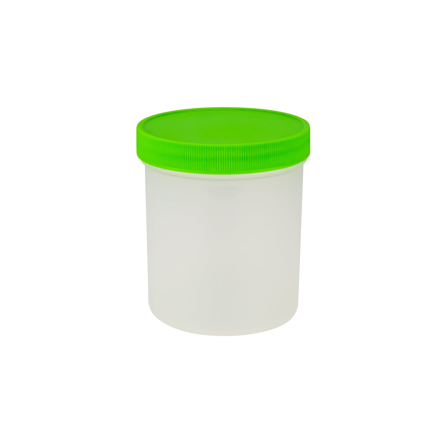 Caplugs® Evergreen 240-9400-G3L — 400 mL Wide-Mouth Specimen Containers with Green Screw Caps, 90 x 100 mm, Non-St