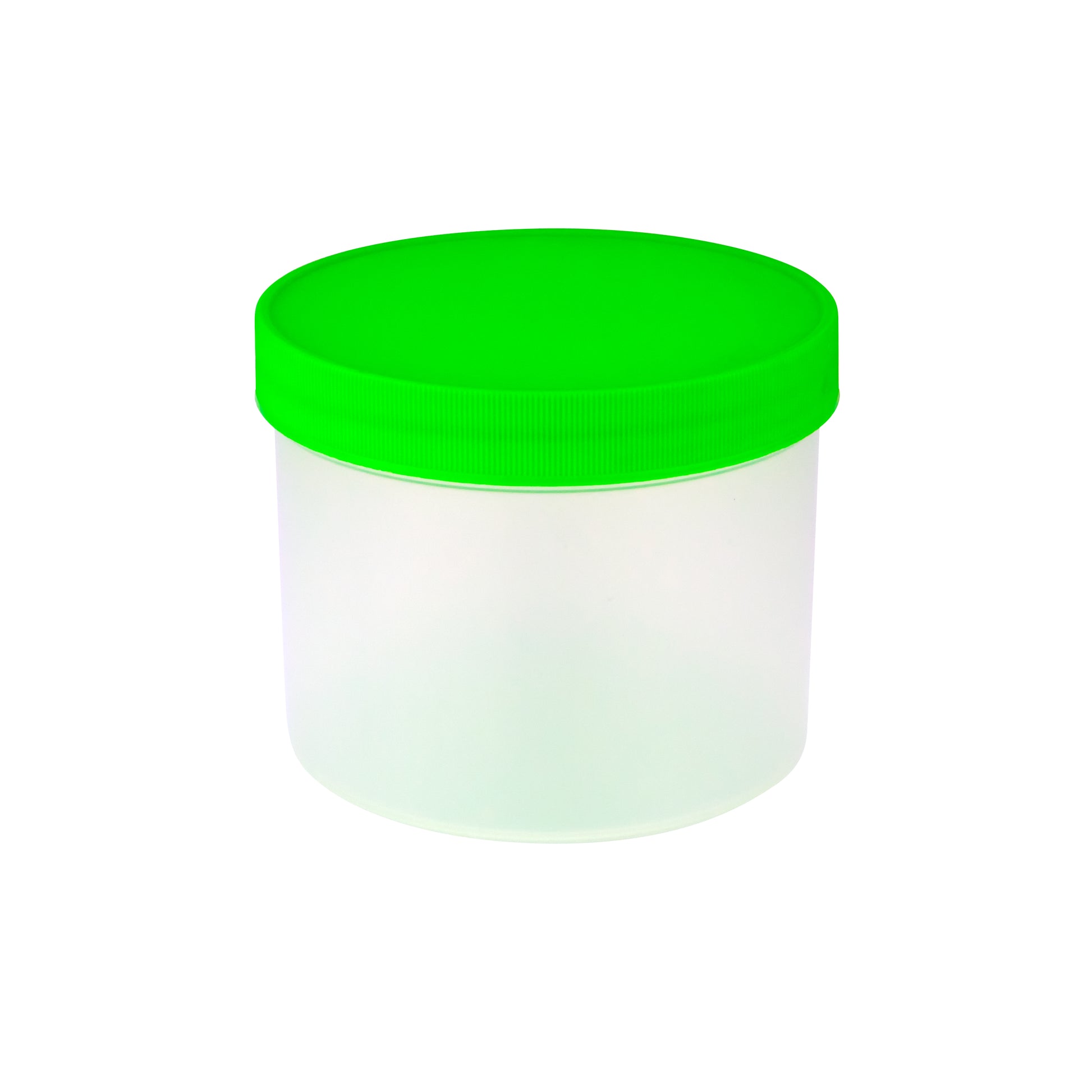 Caplugs® Evergreen 240-9750-G3L — 750 mL Wide-Mouth Specimen Containers with Green Screw Caps, 120 x 97 mm, Non-St