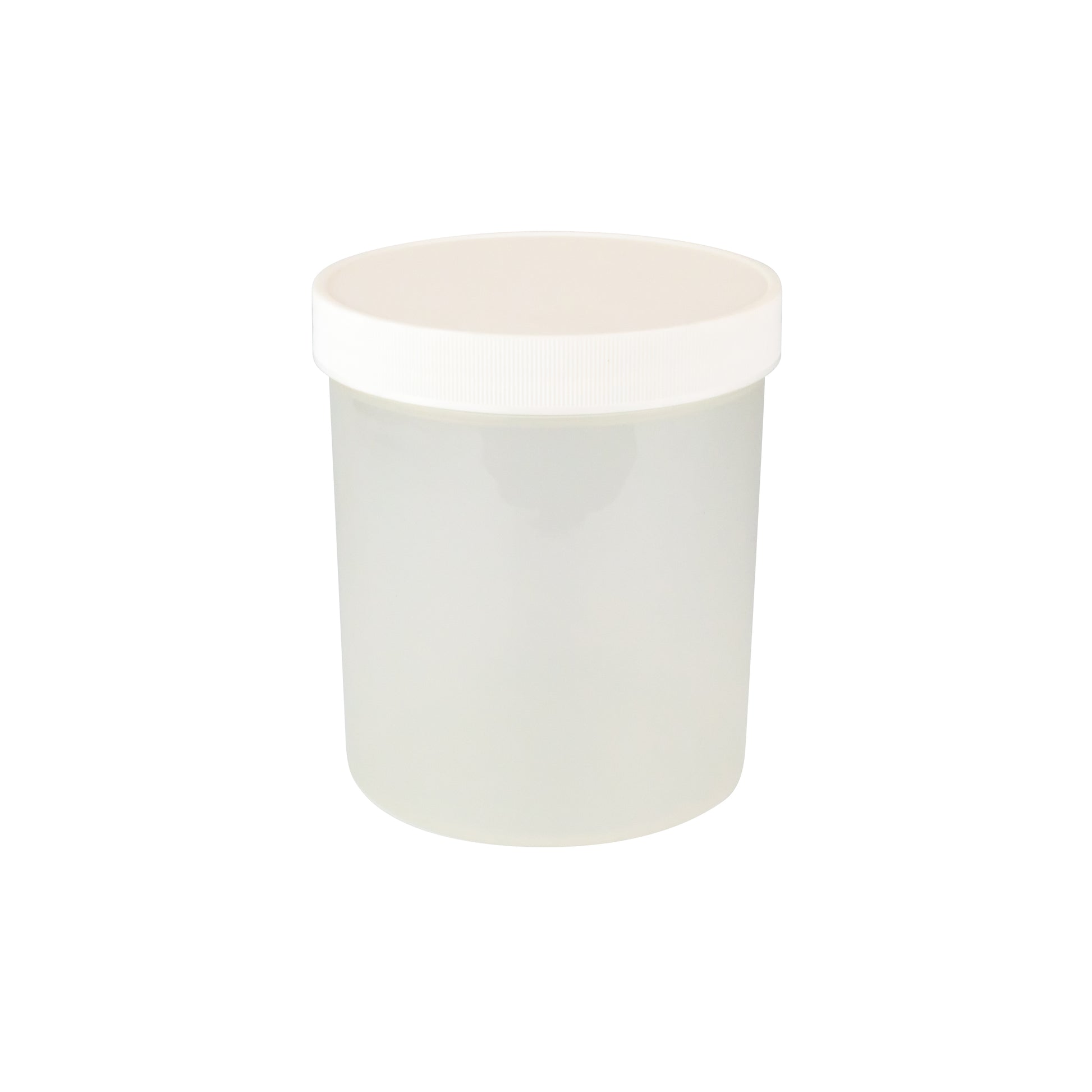 Caplugs® Evergreen 240-9950-W3L — 900 mL Wide-Mouth Specimen Containers with White Screw Caps, 120 x 138 mm, Non-S