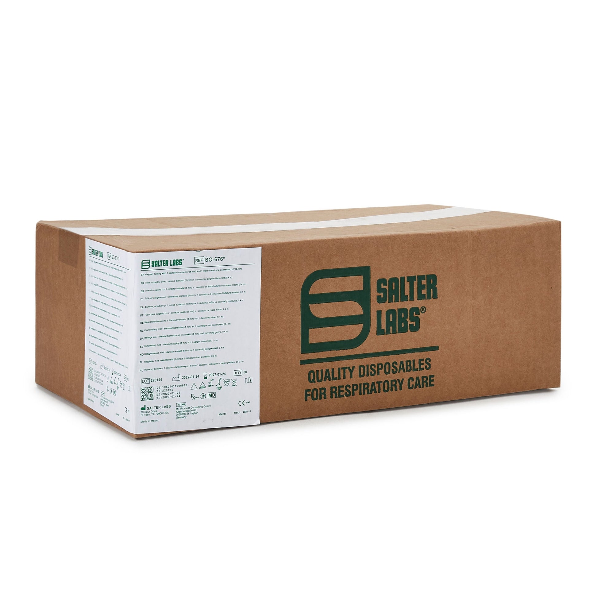 Salter Labs® Concentrator Humidifier Adapter Tubing, 15 Inches