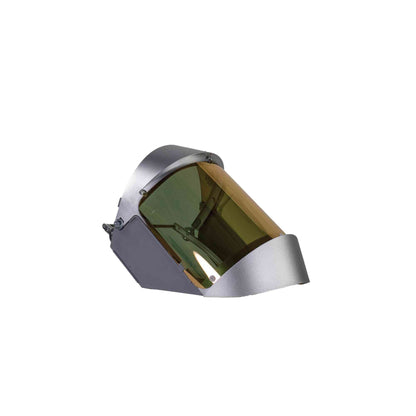 Oberon High Heat Face Shield Crown and Window Clear Gold