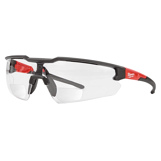 Milwaukee Safety Glasses - +1.50 Magnified Clear Anti-Scratch Lenses (Polybag) 48-73-2203