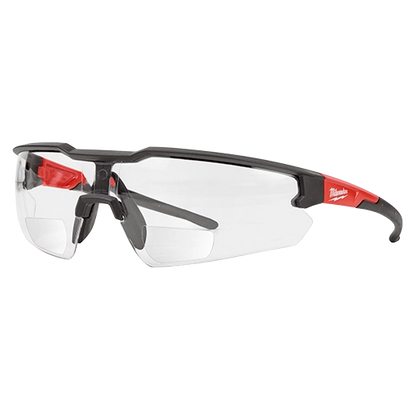 Milwaukee Safety Glasses - +2.50 Magnified Clear Anti-Scratch Lenses (Polybag) 48-73-2207