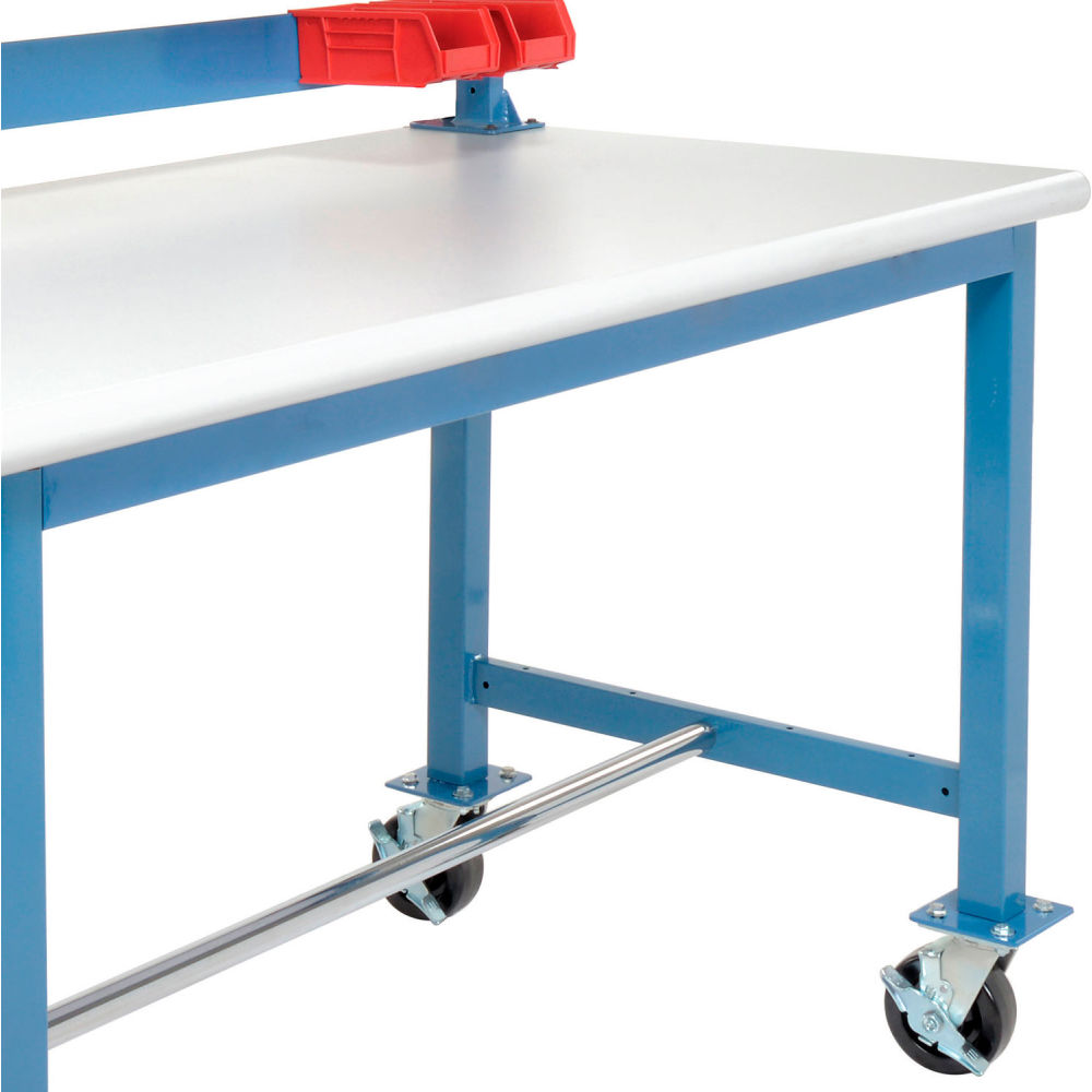 Global Industrial Complete Mobile Packing Workbench, ESD Safety Edge, 60"W x 30"D