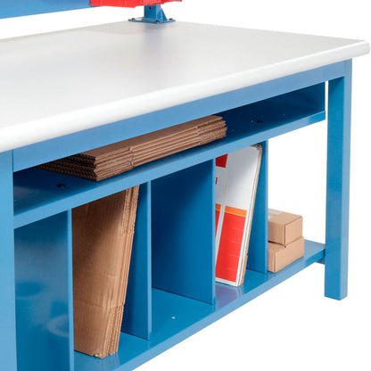 Global Industrial Complete Packing Workbench, ESD Safety Edge, 60"W x 30"D