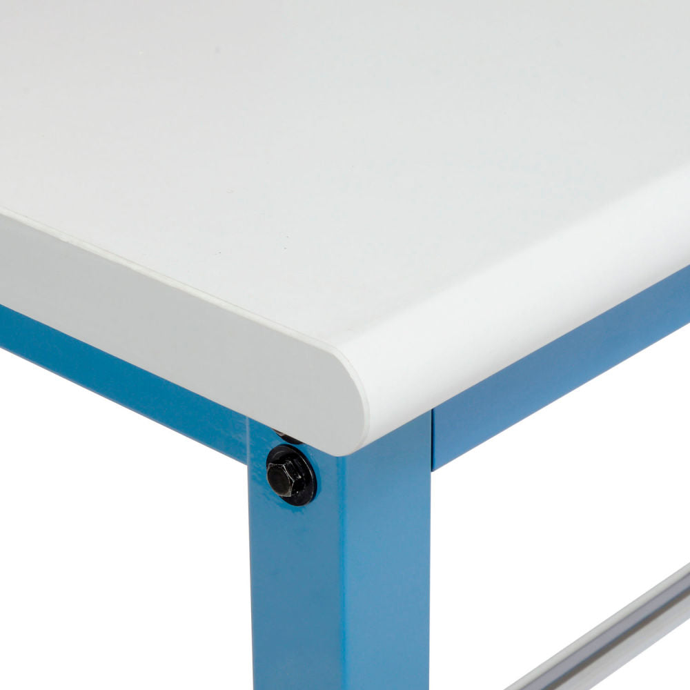 Global Industrial Mobile Packing Workbench W/Riser Kit, Laminate Safety Edge, 60"W x 30"D