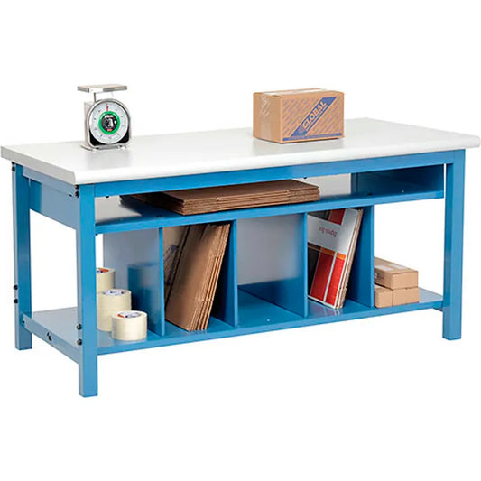 Packaging Workbench with Lower Shelf | Fulfillment Station 244205