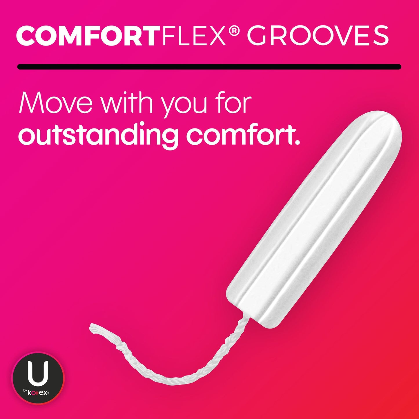 U By Kotex Click Tampon Super Absorbency Plastic Applicator Individually Wrapped