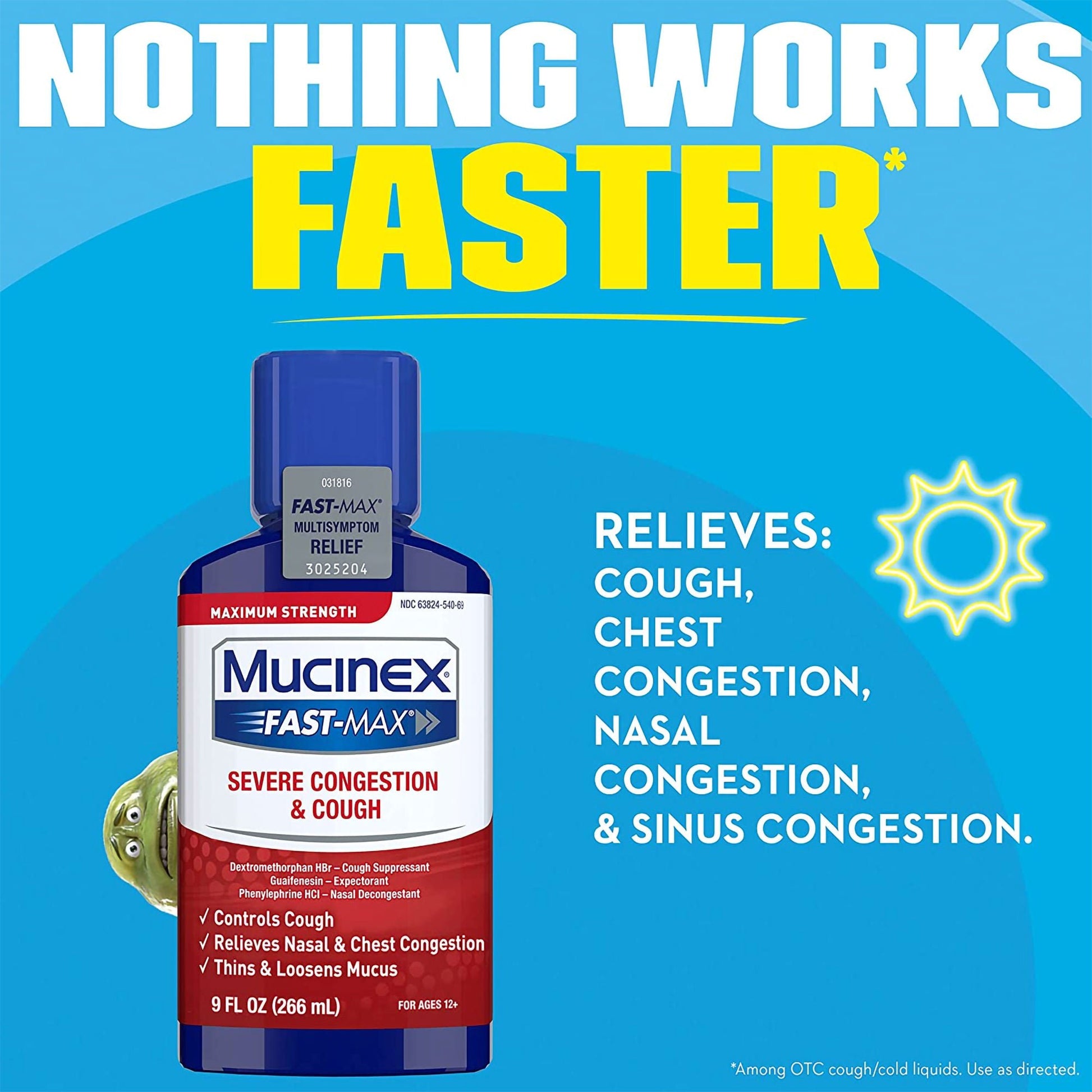 Mucinex® Fast-Max™ Severe Congestion & Cough Liquid Maximum Strength