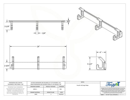 TrippNT 53941 — compact 24-inch wall position for single-team use
