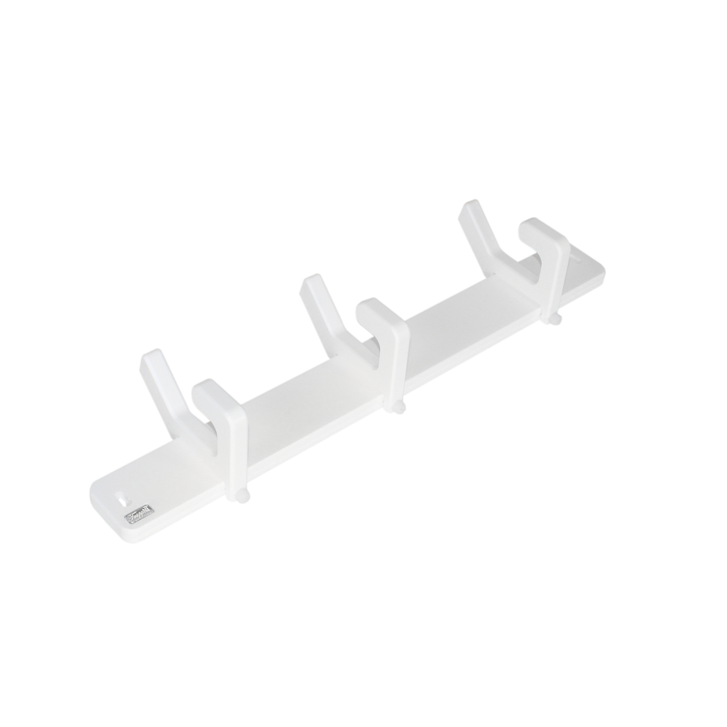 TrippNT 53941 — full front view, 3 adjustable hooks on compact 24-inch rail