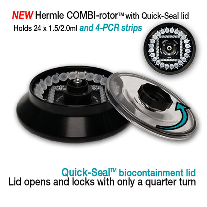 Hermle COMBI-Rotor 24 × 1.5/2.0 mL + 4 PCR Strips Z216-2420S