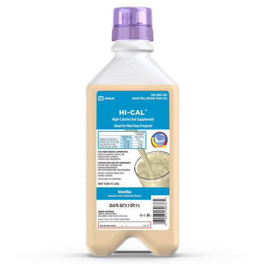 Hi-Cal® Vanilla Oral Supplement, Ideal for Med Pass Program, Bottle