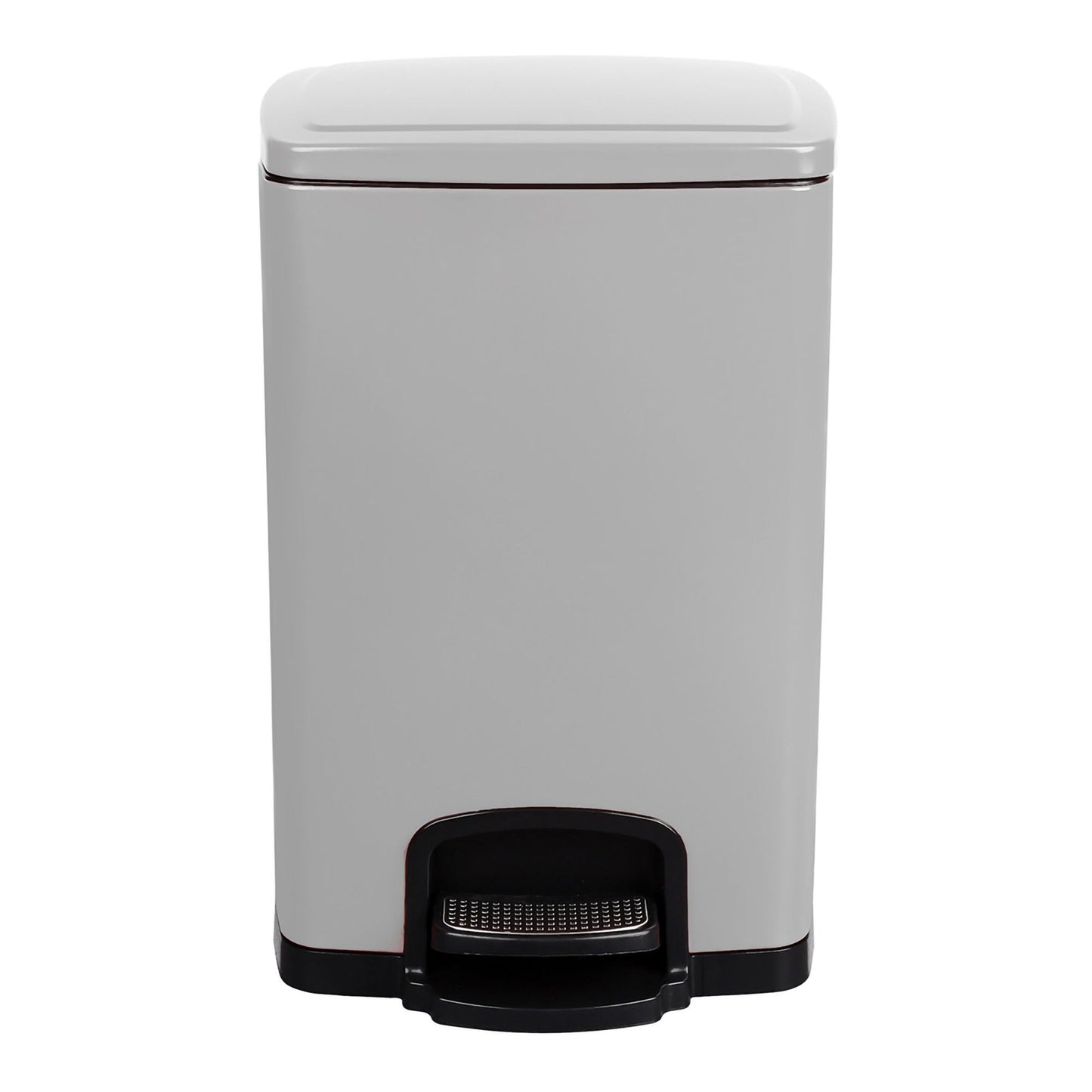 McKesson White Square Step-On Trash Can