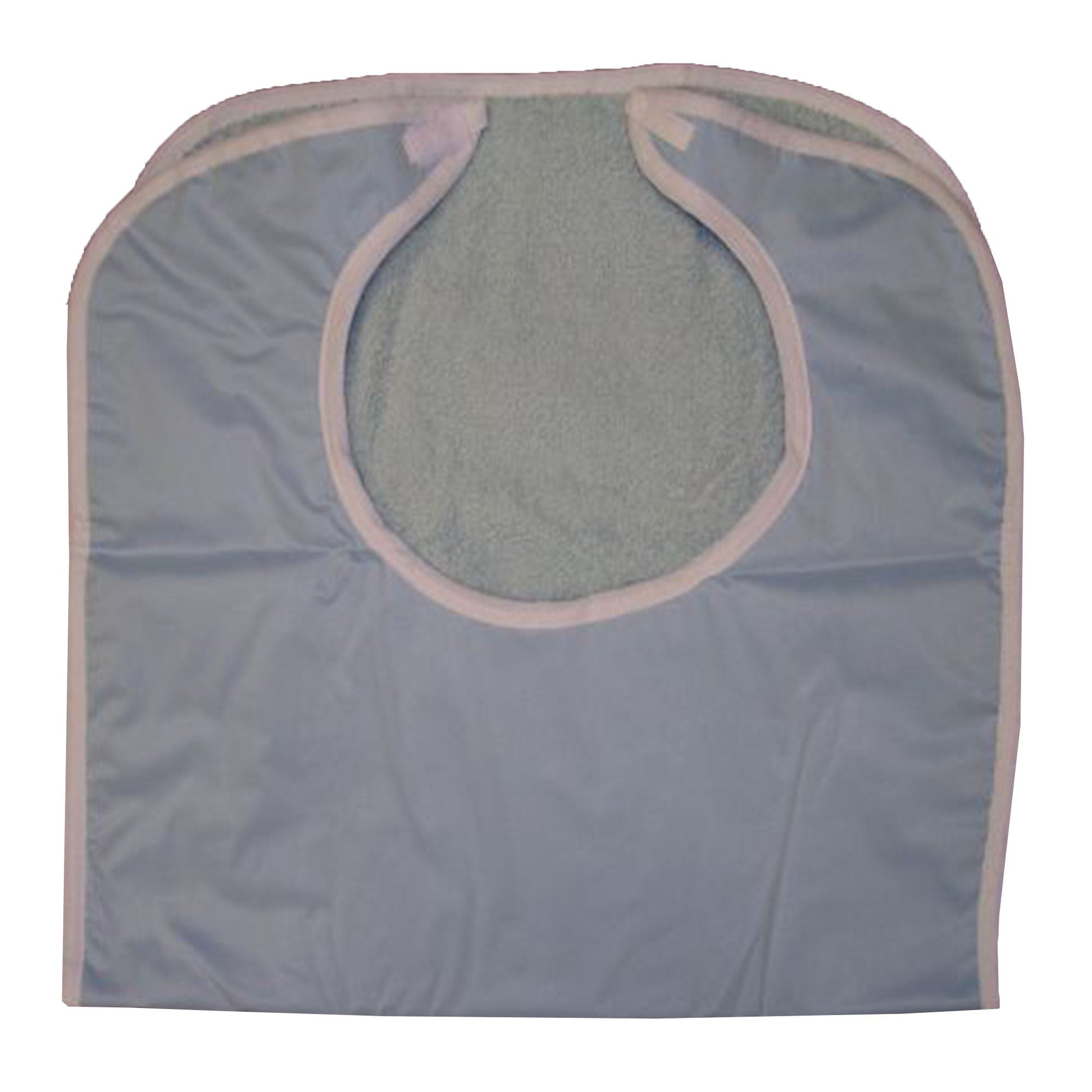 Bib Hook and Loop Closure Reusable Terry Cloth / Vinyl Blue