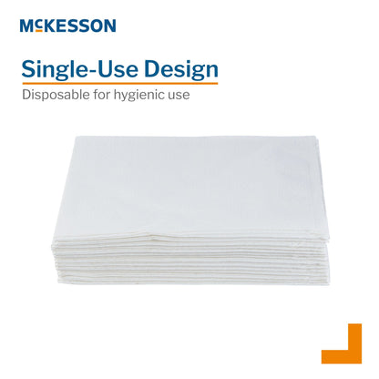 McKesson White Tissue/Poly Pillowcase