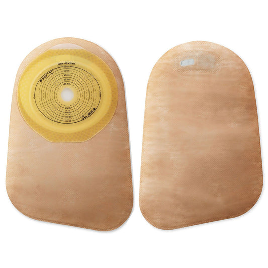 Premier™ One-Piece Closed End Beige Colostomy Pouch, Pre-cut to Fit Stoma