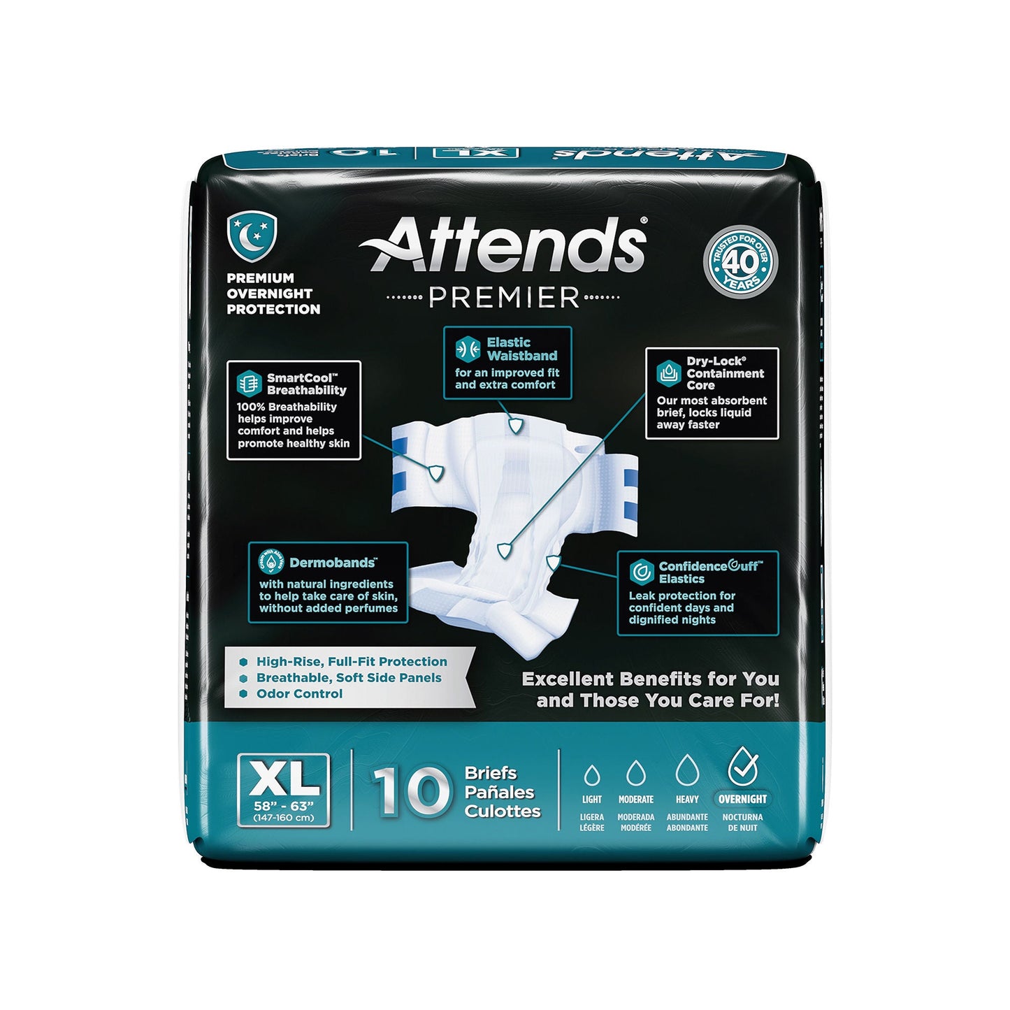 Attends® Premier Briefs, Extra Large