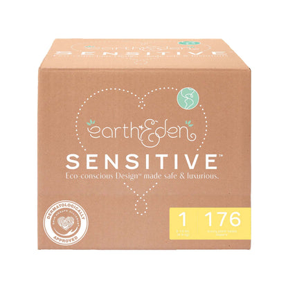 Earth & Eden Sensitive Baby Diapers, for Babies Weighing 8 – 14 lbs.