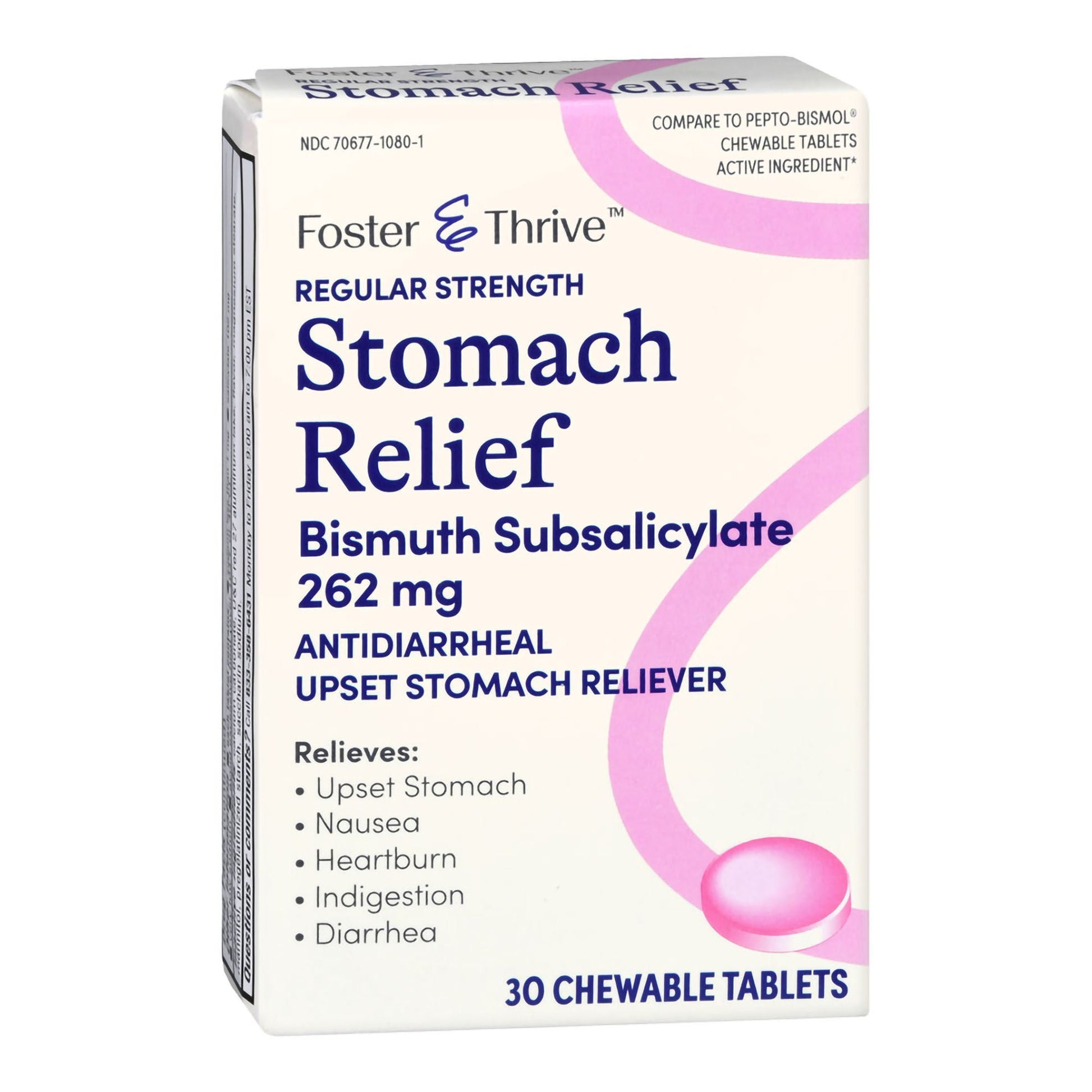 Foster & Thrive™ Stomach Relief 262 mg Bismuth Salicylate Chewable Tablets