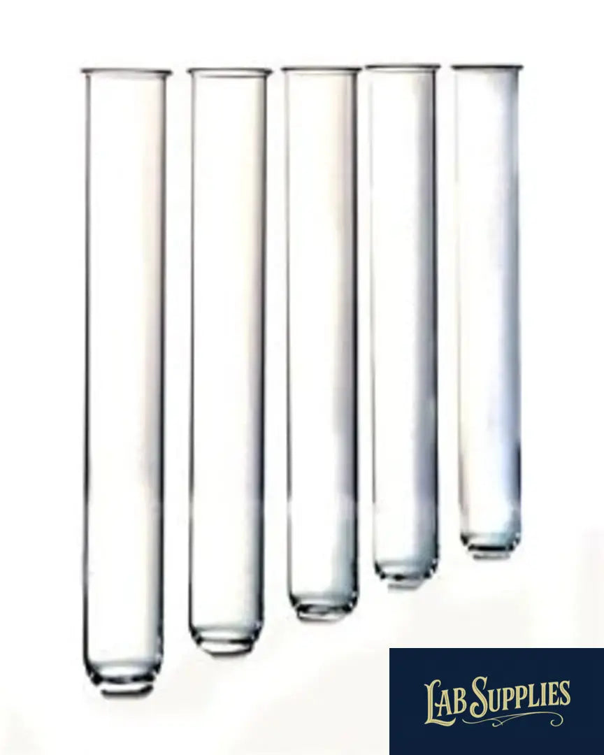 Borosilicate glass test tubes 12x75mm 5mL disposable natural clear Model 25101 for laboratory use