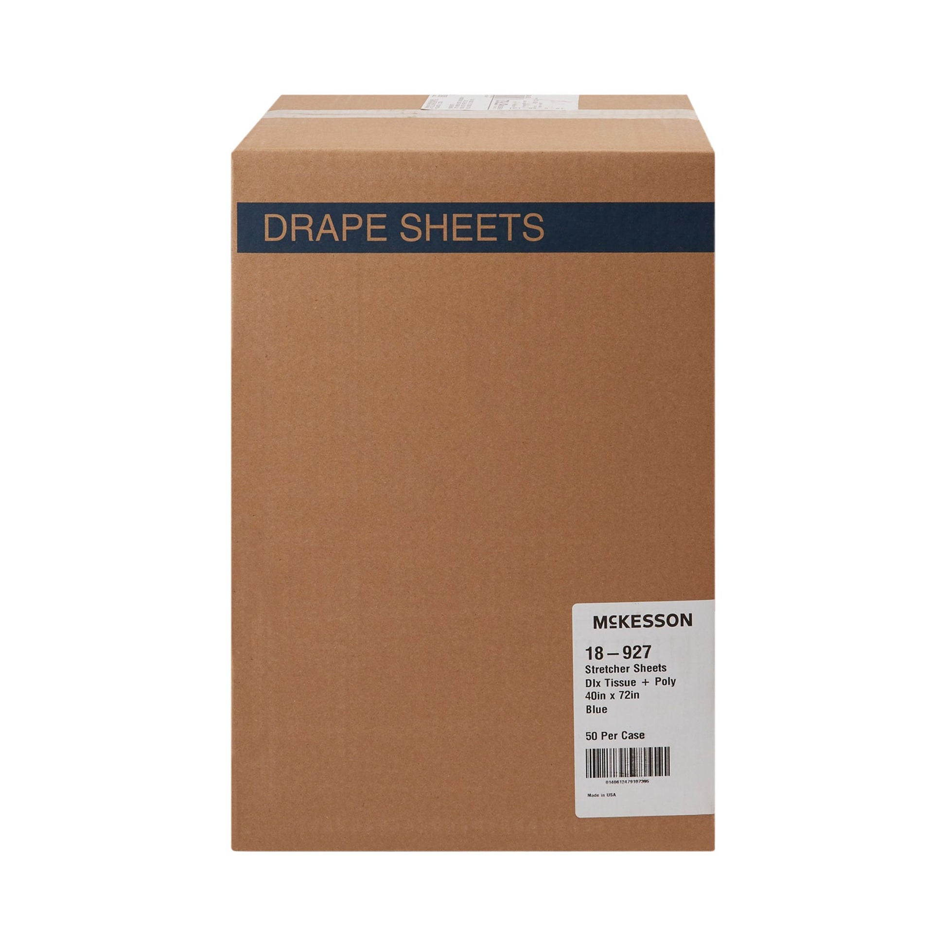 McKesson Blue Flat Stretcher Sheet