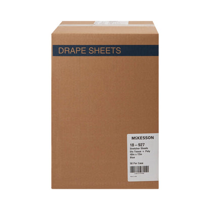 McKesson Blue Flat Stretcher Sheet