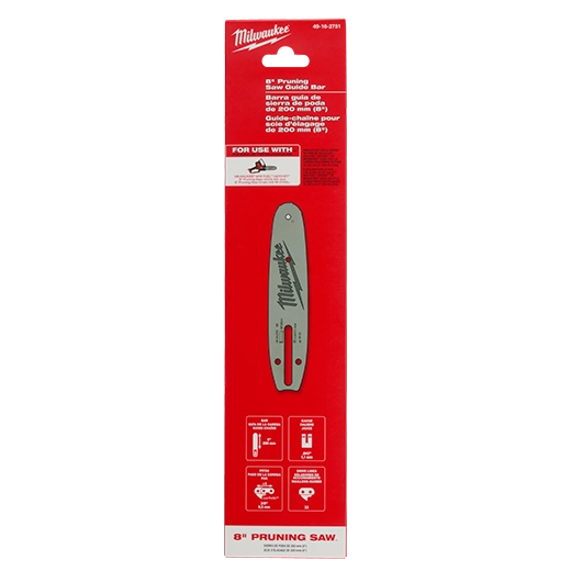Milwaukee 8" 3/8" LOW PROFILE Pitch, .043" Gauge Guide Bar 49-16-2751