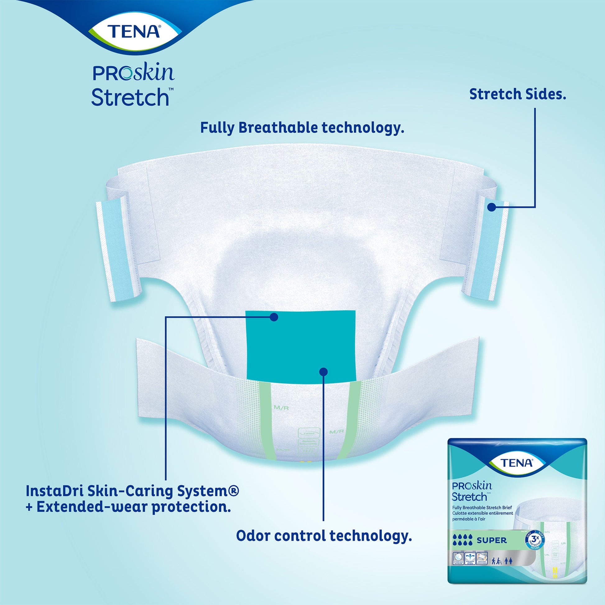 Tena® ProSkin Stretch™ Super Incontinence Brief