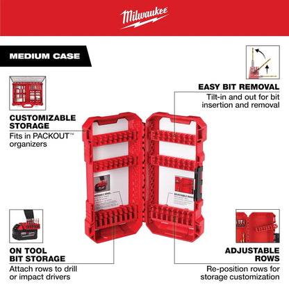 Milwaukee Customizable Medium Case for Impact Driver Accessories 48-32-9921 | Polypropylene