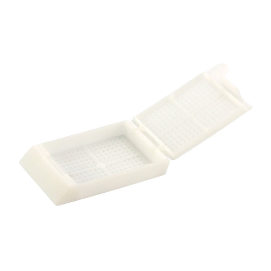 Caplugs® Evergreen 258-4247-W90 — Biopsy Cassettes with Covers, 1.0 mm Holes, Non-Sterile, Acetal, White, 500/Bag 