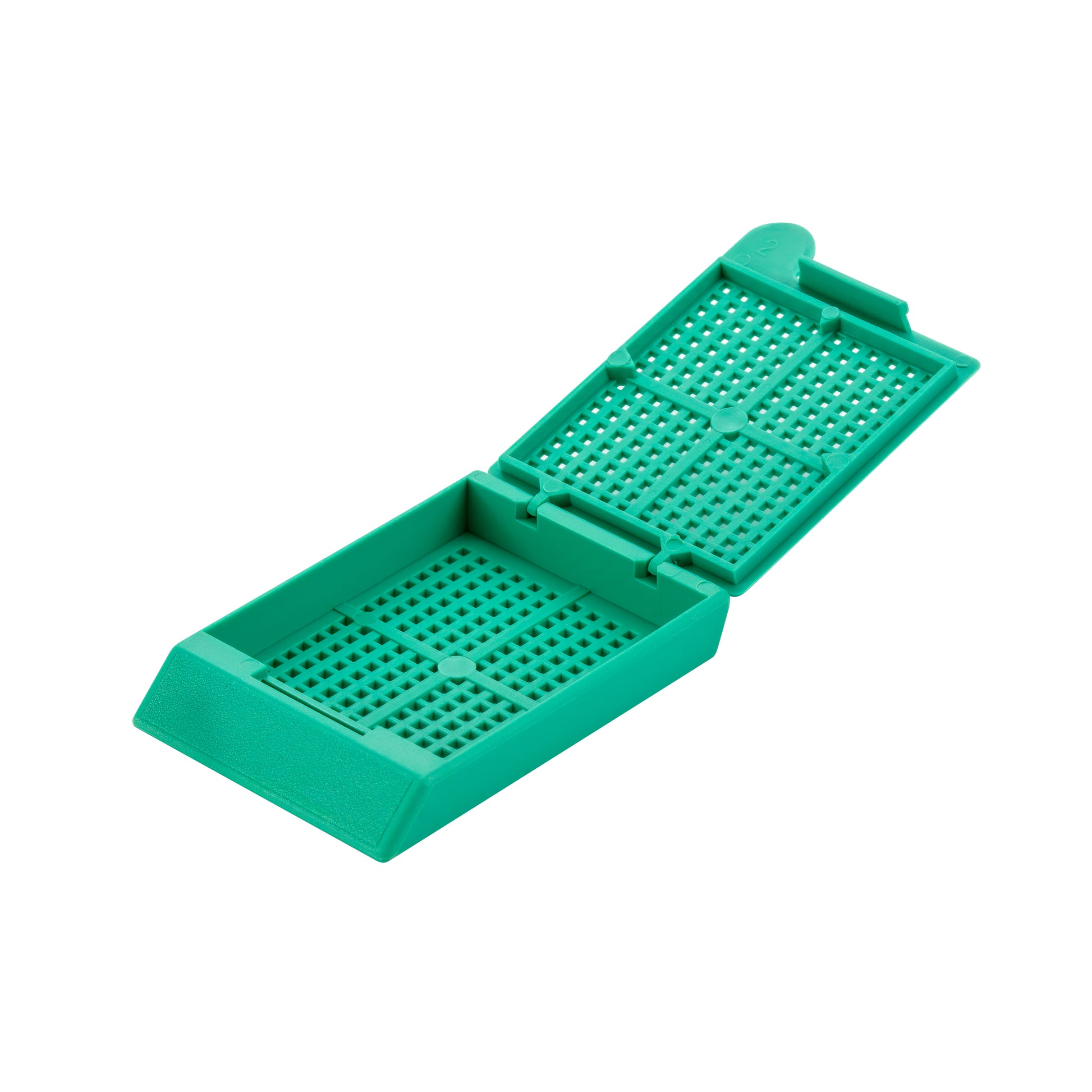 Caplugs® Evergreen 258-4248-G90 — Biopsy Cassettes with Covers, 1.0 mm Holes, Non-Sterile, Acetal, Turquoise, 500/