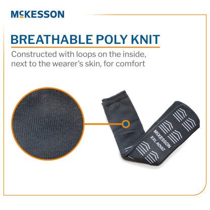 McKesson Slipper Socks, Single Tread, 2X-Large, Gray