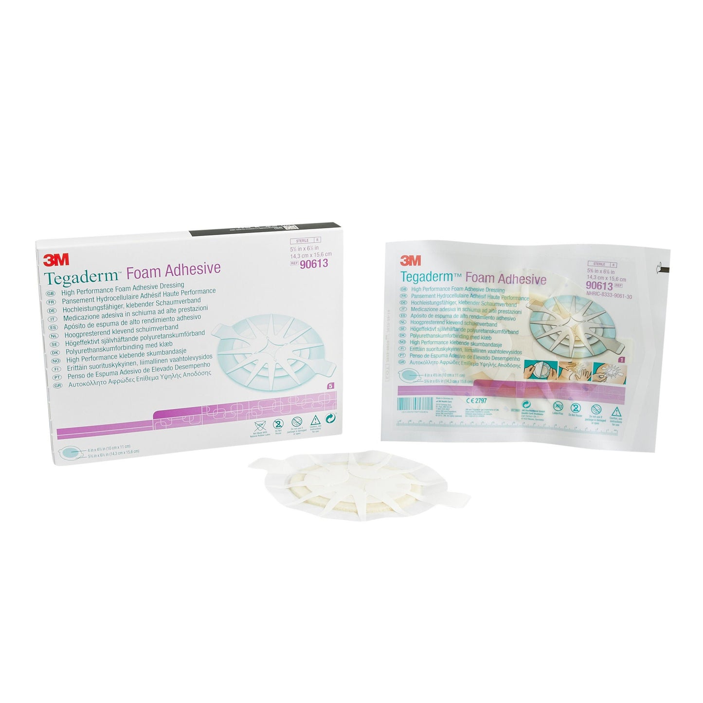 3M™ Tegaderm™ High Performance Adhesive w/ Border Foam Dressing