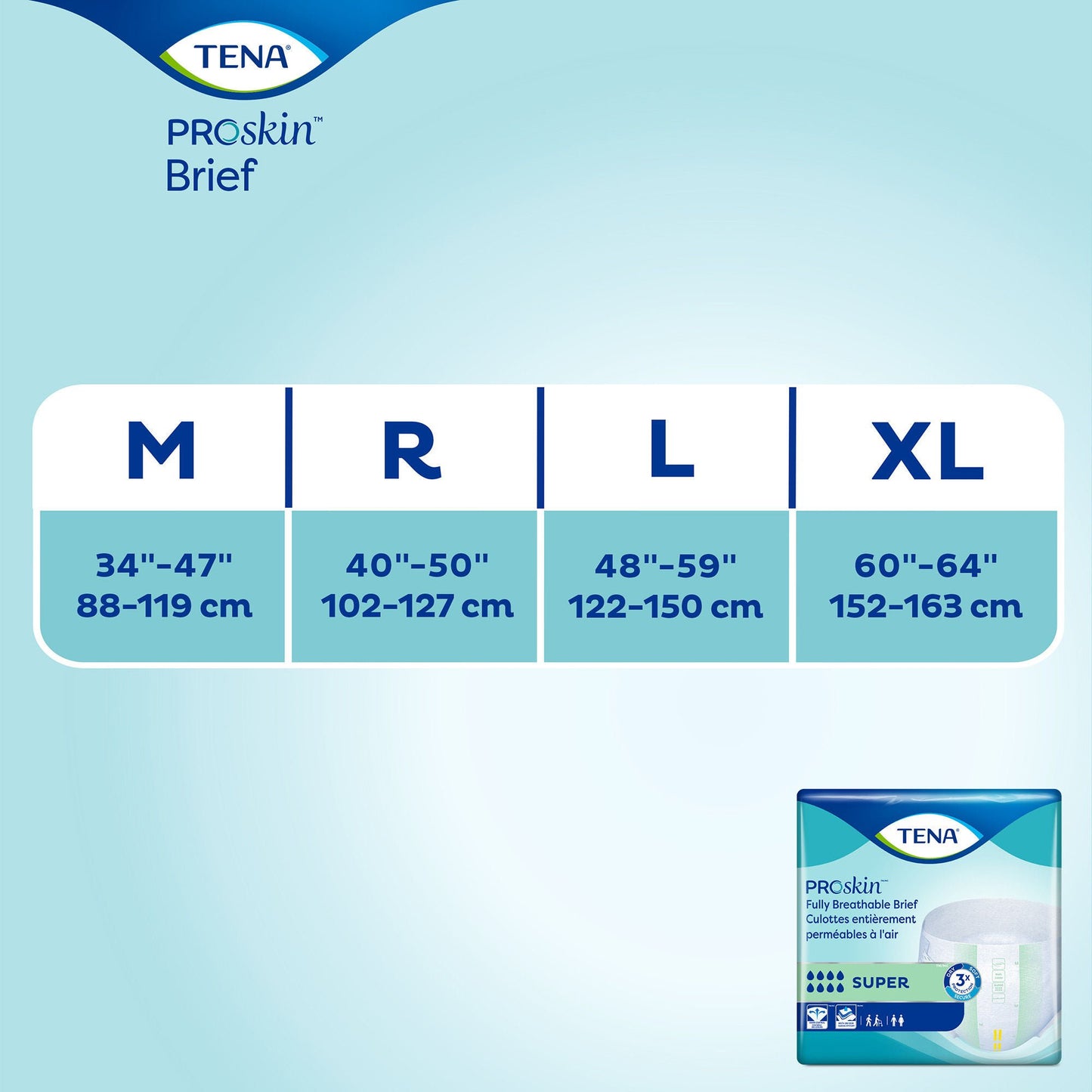 Tena® ProSkin™ Briefs, Super Absorbency