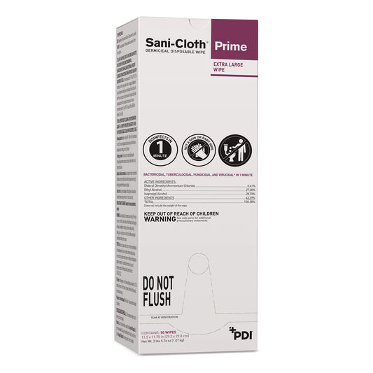 Sani-Cloth® Prime Germicidal Disinfectant Wipes, Individually Wrapped