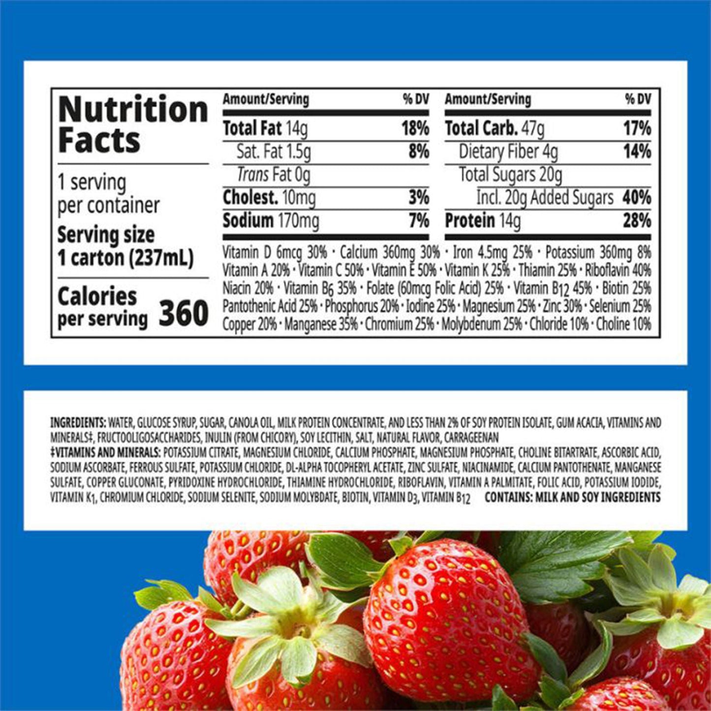 Boost® Plus Strawberry Balanced Nutritional Drink, bottle