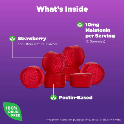 Natrol® Melatonin 10 mg Sleep Gummies Strawberry